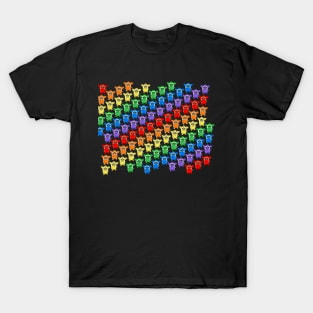 RAINBOW FURBY PRINT T-Shirt